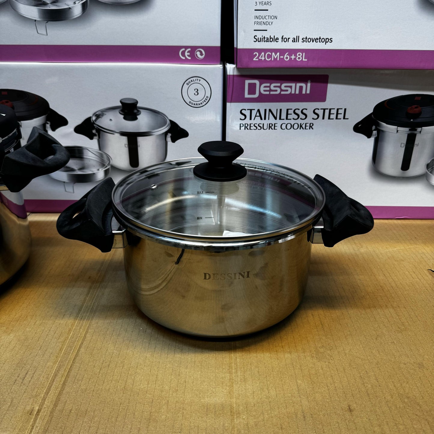 Dessini 2-in-1 Pressure Cooker with Steamer - Italy Lot