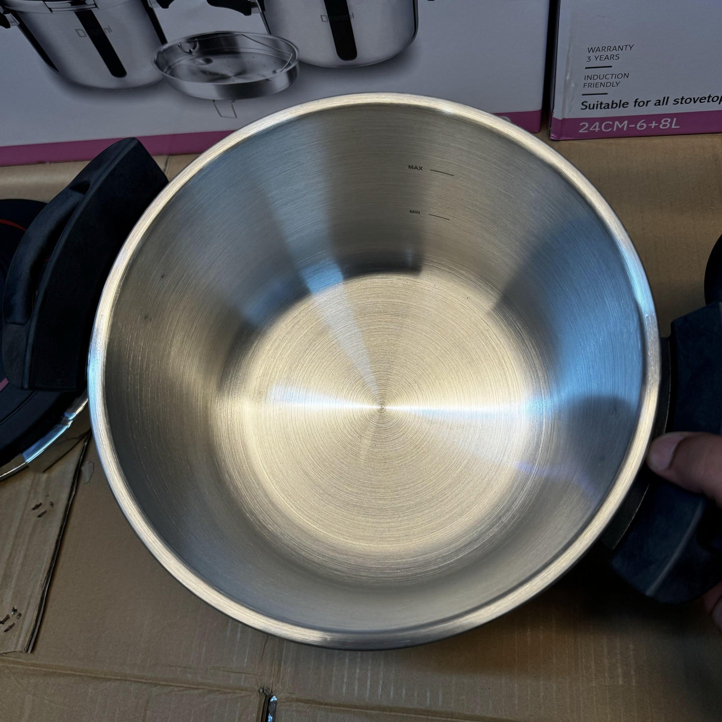 Dessini 2-in-1 Pressure Cooker with Steamer - Italy Lot