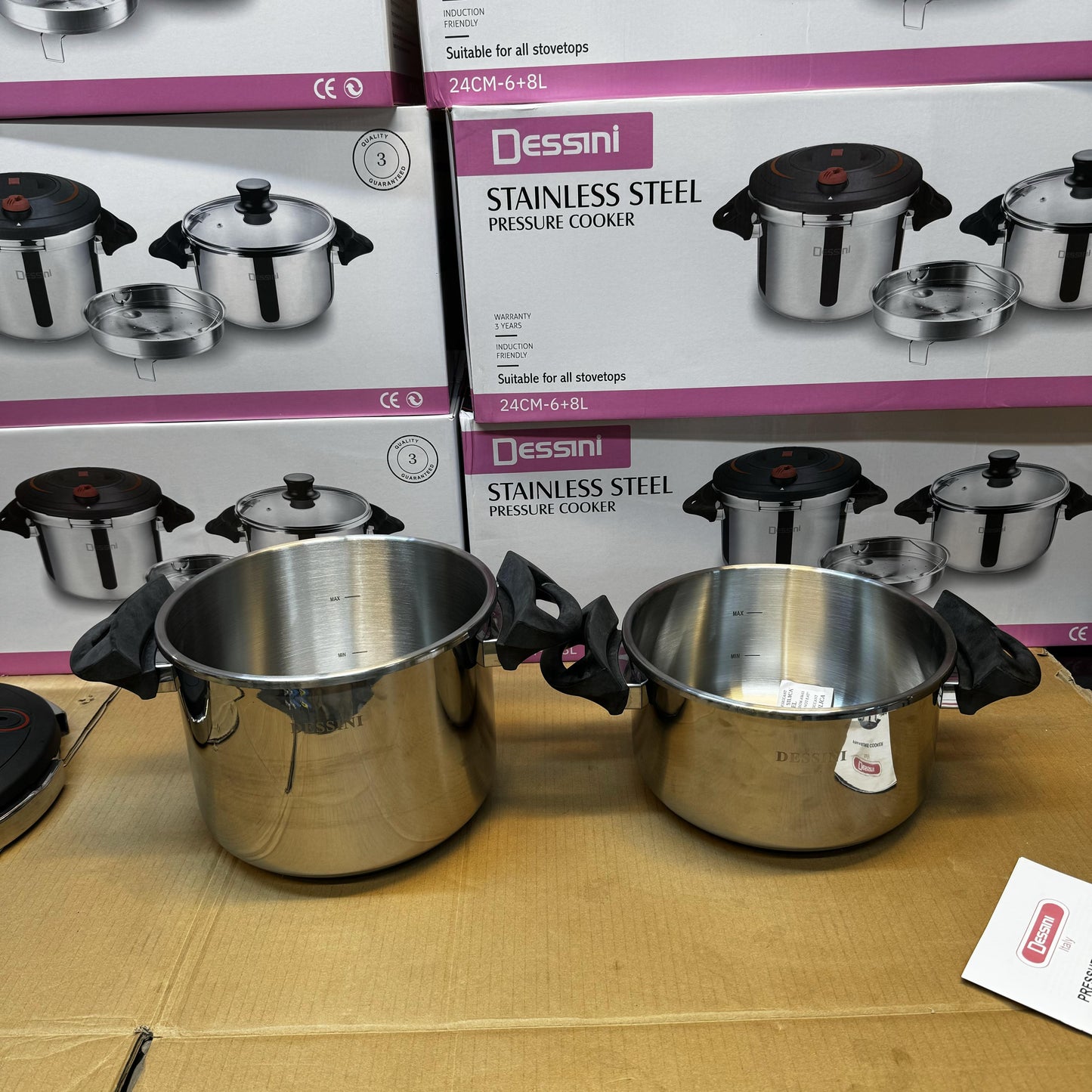 Dessini 2-in-1 Pressure Cooker with Steamer - Italy Lot