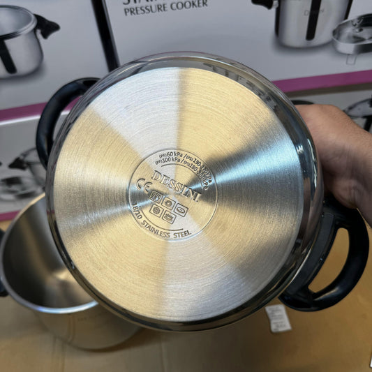 Dessini 2-in-1 Pressure Cooker with Steamer - Italy Lot