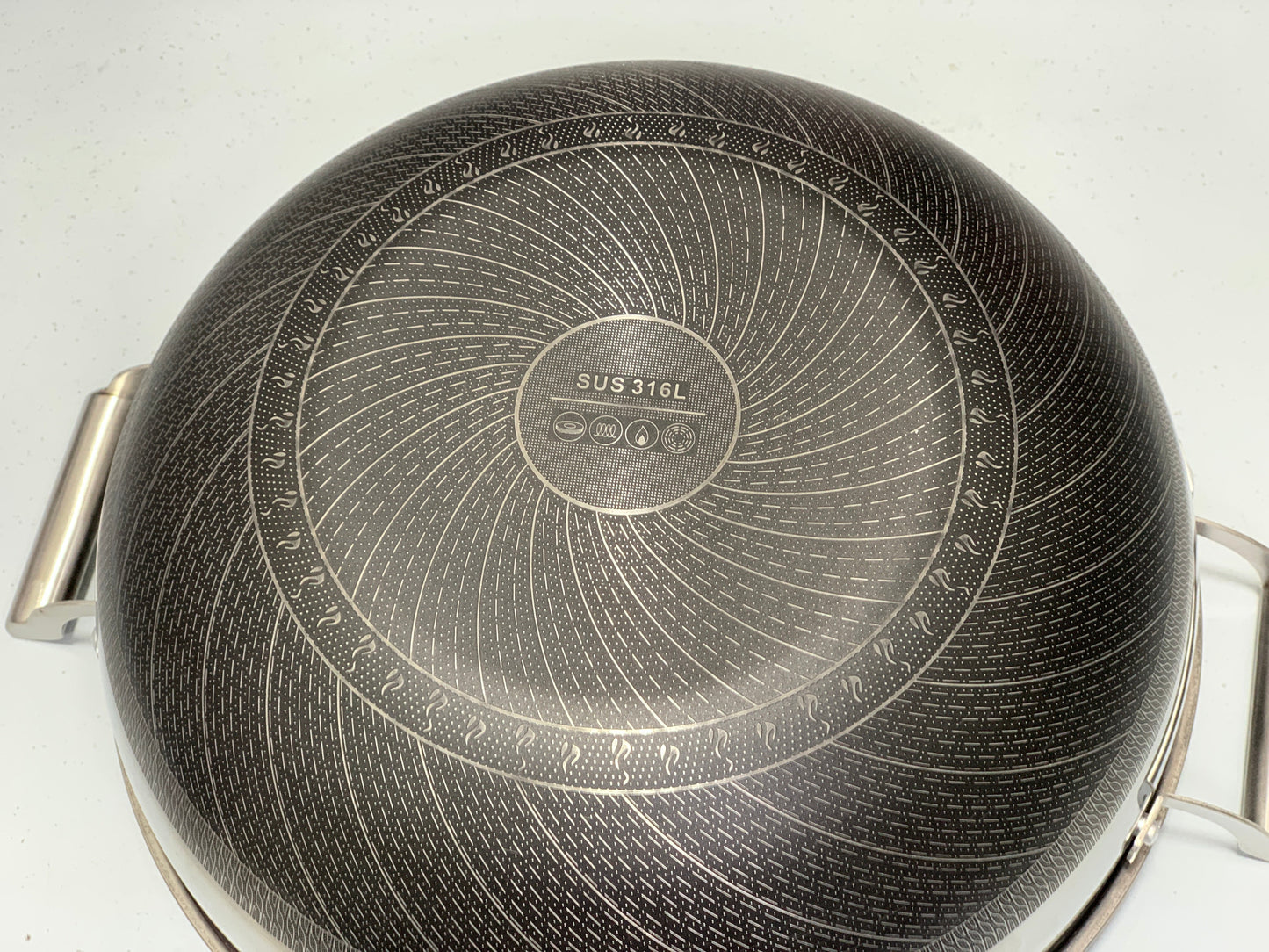 Laser Coated Honey Comb Pattern Deep/ Karahi /Handi
